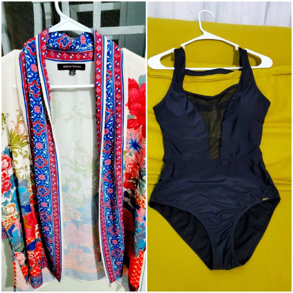 Kimono swim cover up